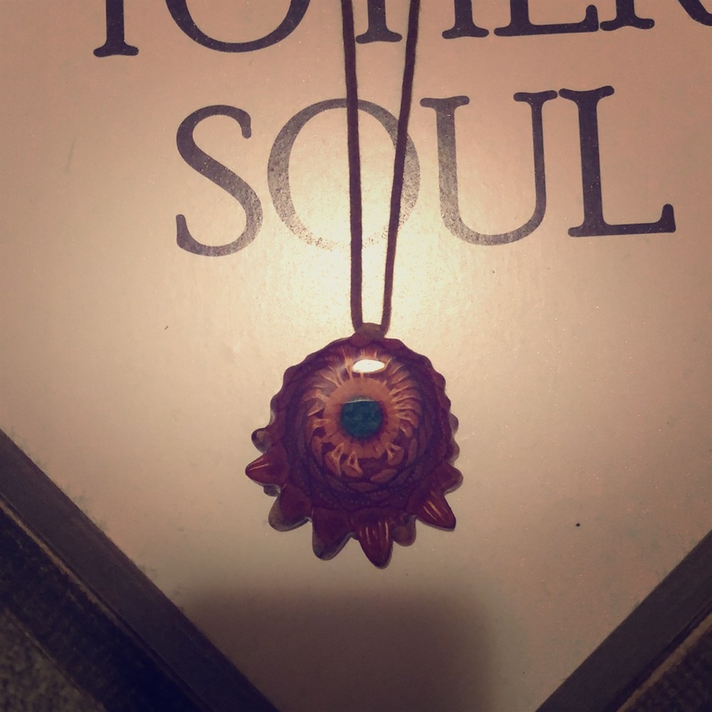 Third Eye Pine Cone Necklace.